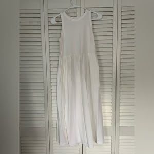 White tank tiered maxi dress